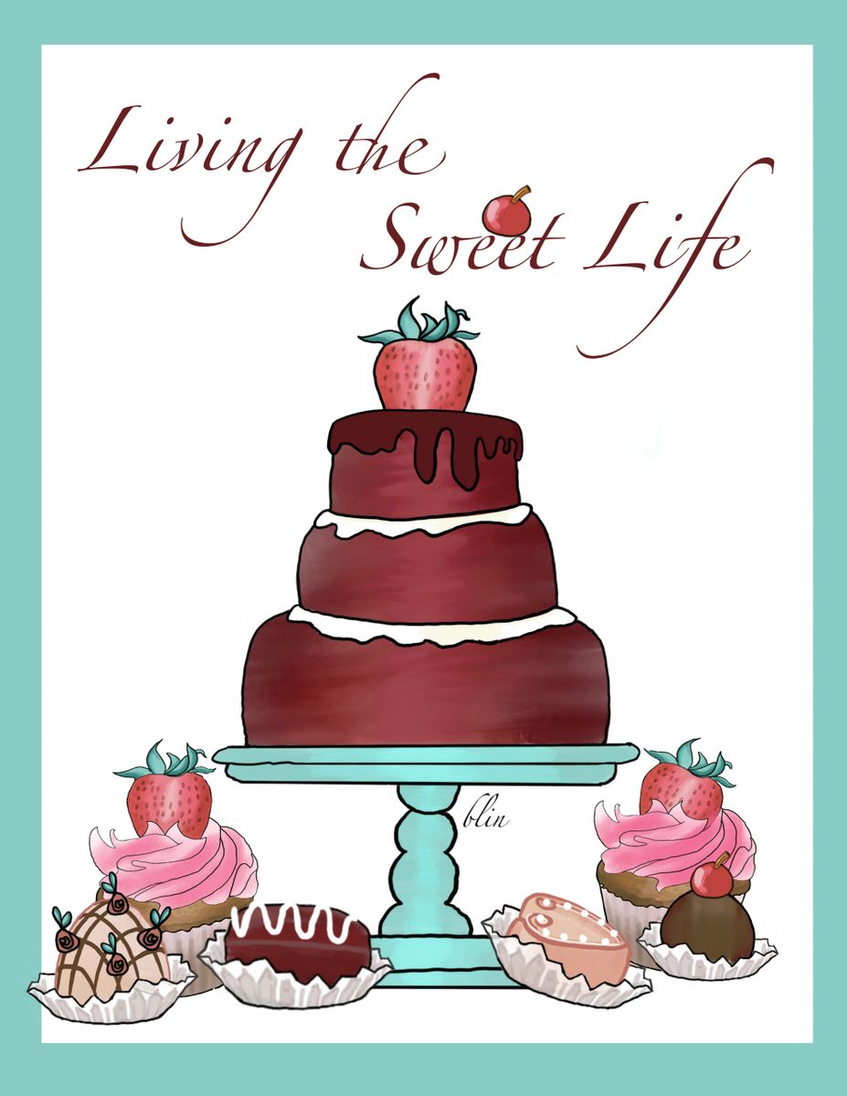 Sweet treats with layered cake