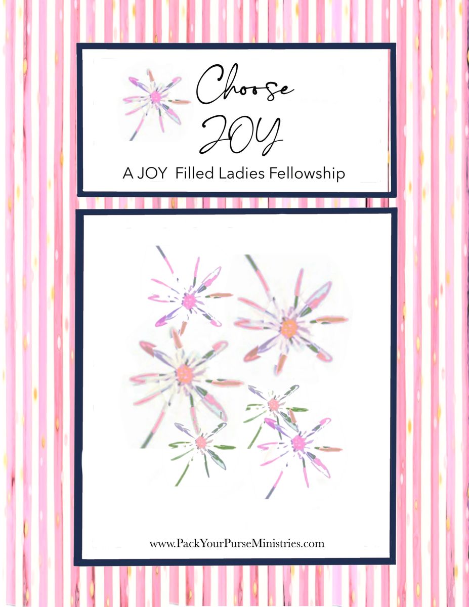 Floral-themed ladies fellowship invitation