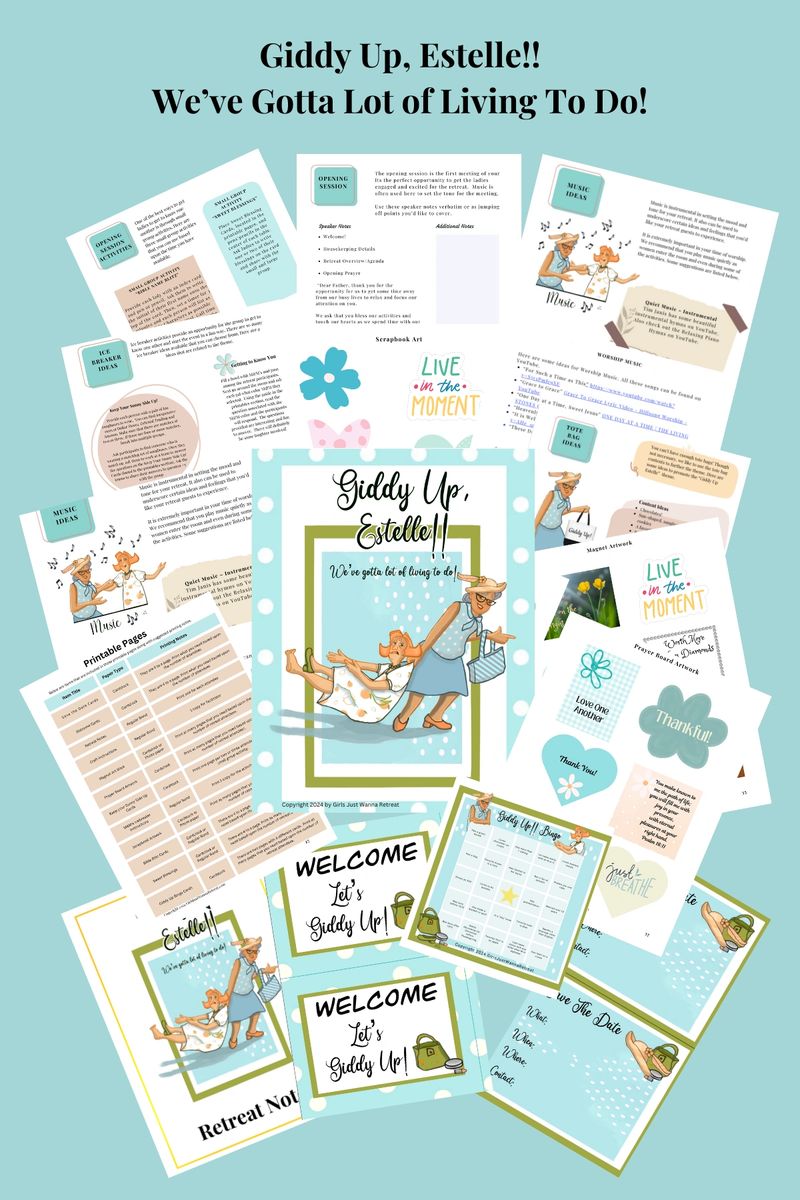 Colorful motivational workbook and materials