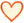 Small pink heart icon with cream border